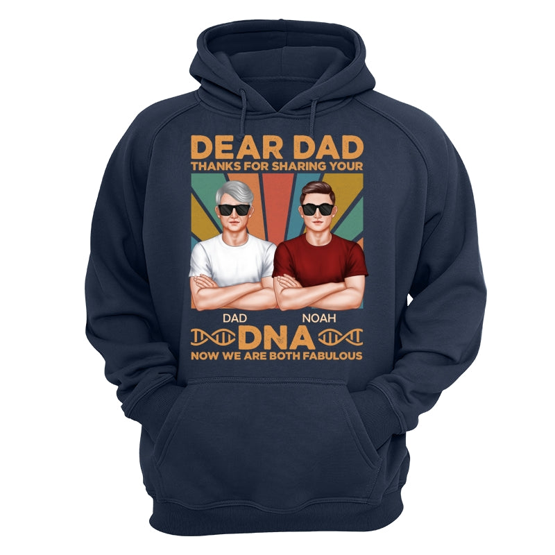 Dad Thanks For Sharing Your DNA Funny Father‘s Day Gift Personalized Shirt
