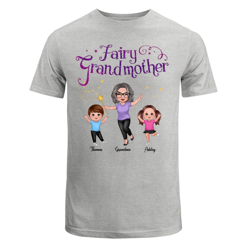 Fairy Grandmother Happy Doll Grandma And Grandkids Personalized Shirt