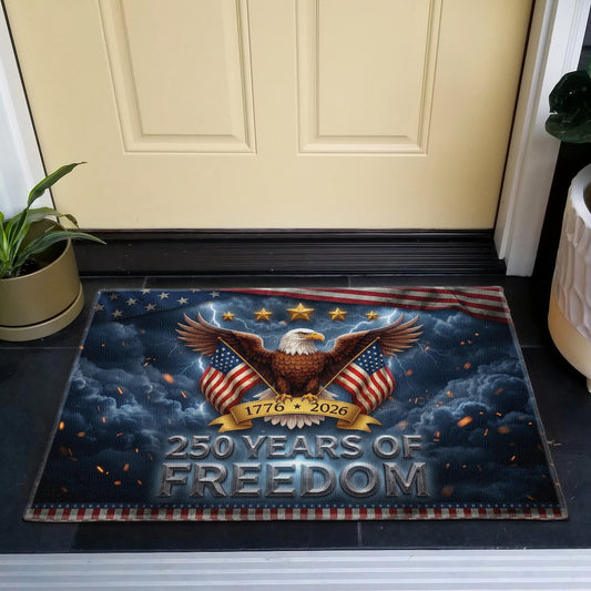 Patriotic 250 Years Of Freedom - Doormat