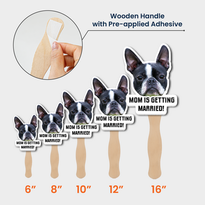 Pet Mom, Dad - My Humans Are Getting Married! - Wedding Gift, Bachelor Party Gift - Personalized Fan