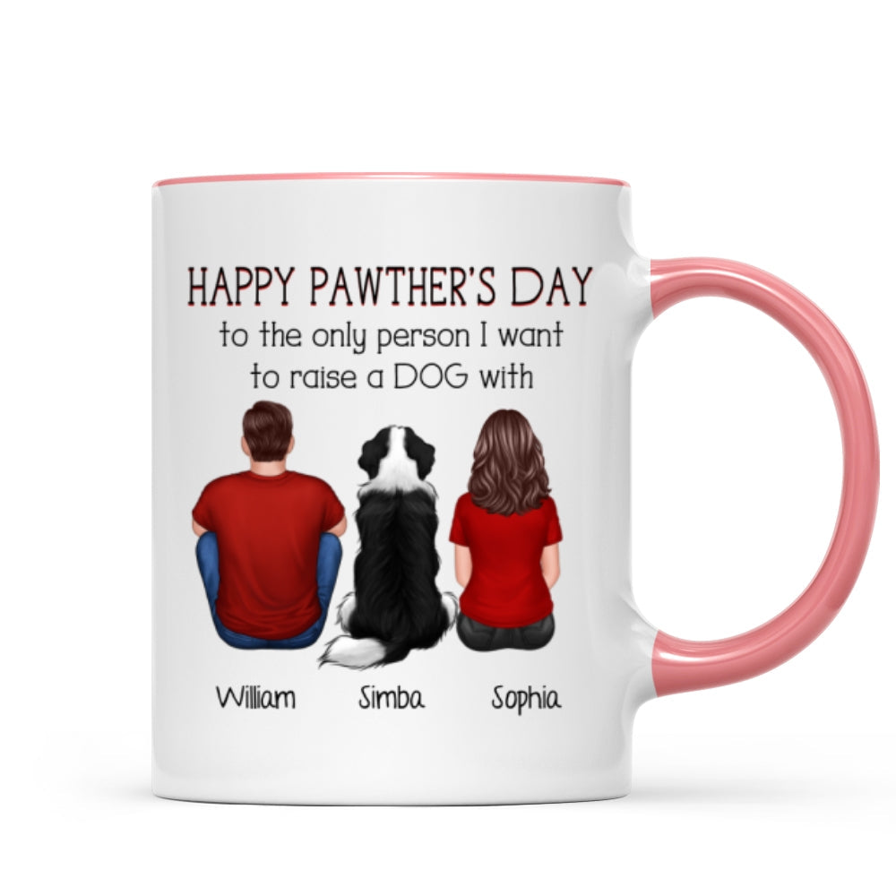 Happy Pawther‘s Day To The Person I Want To Raise A Dog Cat With Personalized Mug, Father‘s Day Gift For Dog Cat Dad