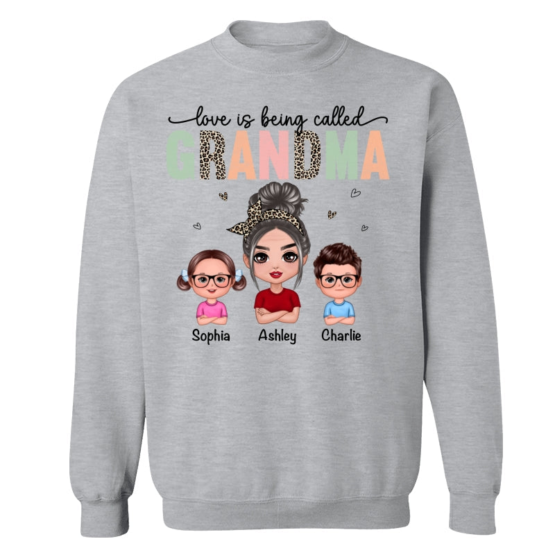 Colorful Leopard Love Is Being Called Grandma Personalized Shirt