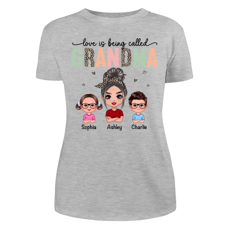 Colorful Leopard Love Is Being Called Grandma Personalized Shirt