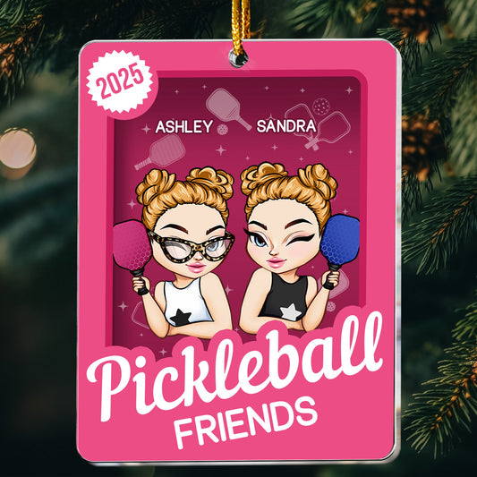 Pickleball Friends Toy Box - Personalized Acrylic Ornament