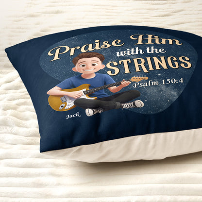 Praise Him With The Strings - Personalized Pillow