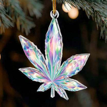 Prism Vivid Magic Leaf 2D Flat - Acrylic Ornament