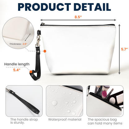 A True Friendship Is A Journey Without An End - Personalized Cosmetic Bag