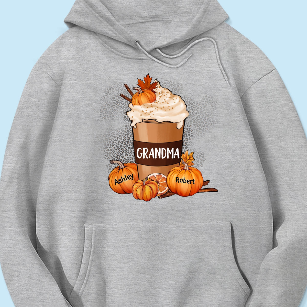 Grandma Mom Pumpkin Spice Latte Personalized Shirt