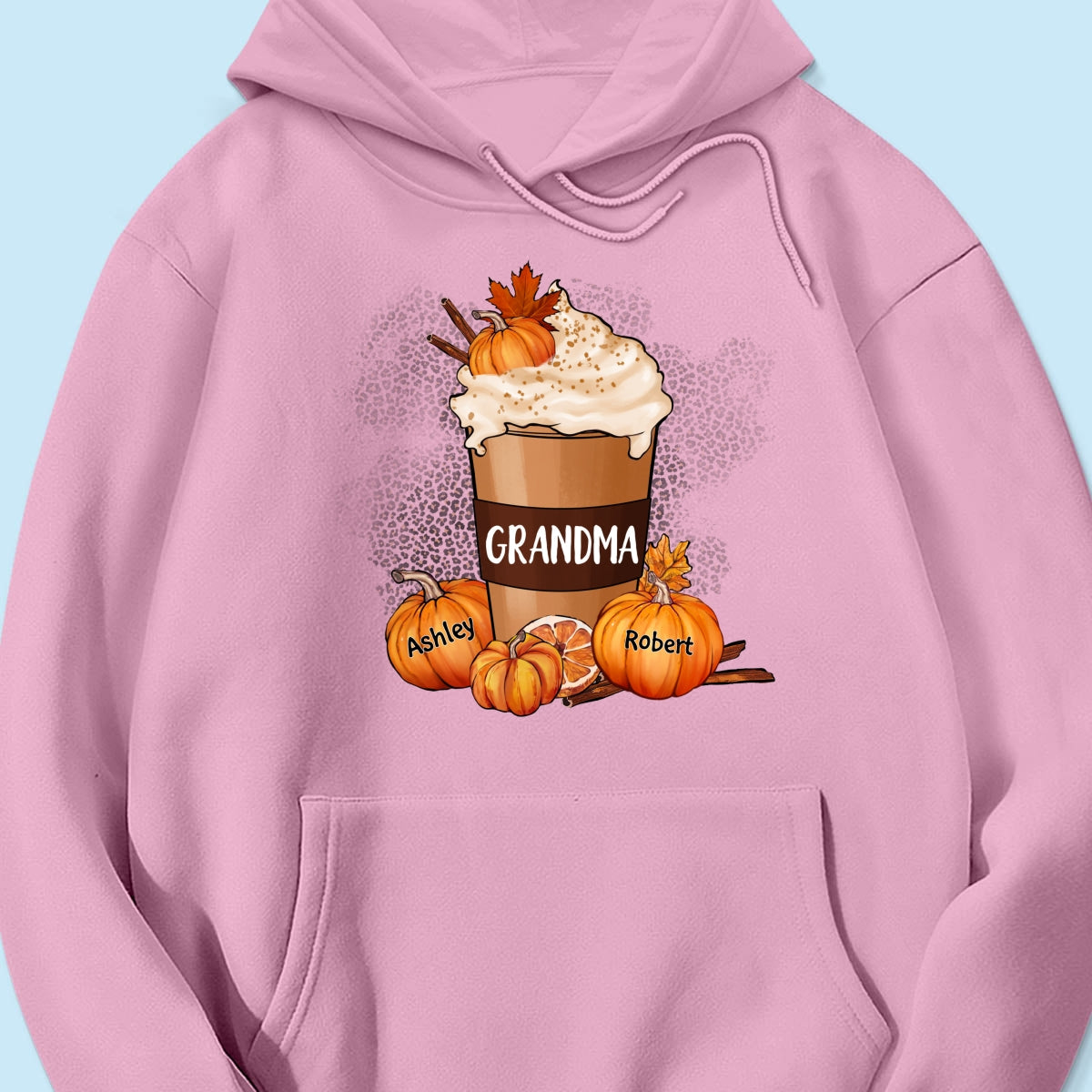 Grandma Mom Pumpkin Spice Latte Personalized Shirt