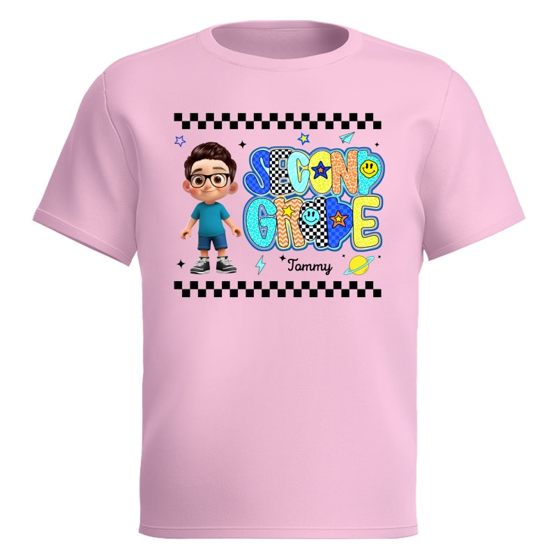 Preppy Back to School Shirt Pre-K to Fourth Grade for Kids, Boys, Girls, 1st Day of School