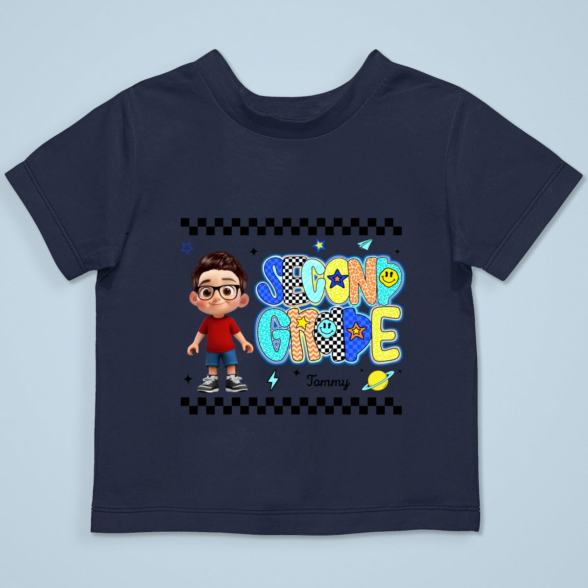 Preppy Back to School Shirt Pre-K to Fourth Grade for Kids, Boys, Girls, 1st Day of School