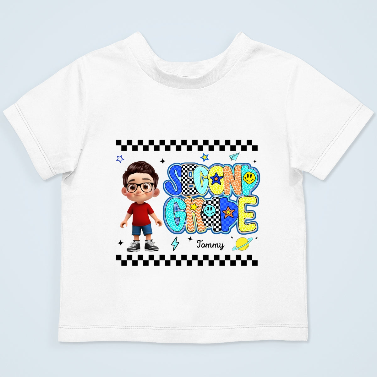 Preppy Back to School Shirt Pre-K to Fourth Grade for Kids, Boys, Girls, 1st Day of School