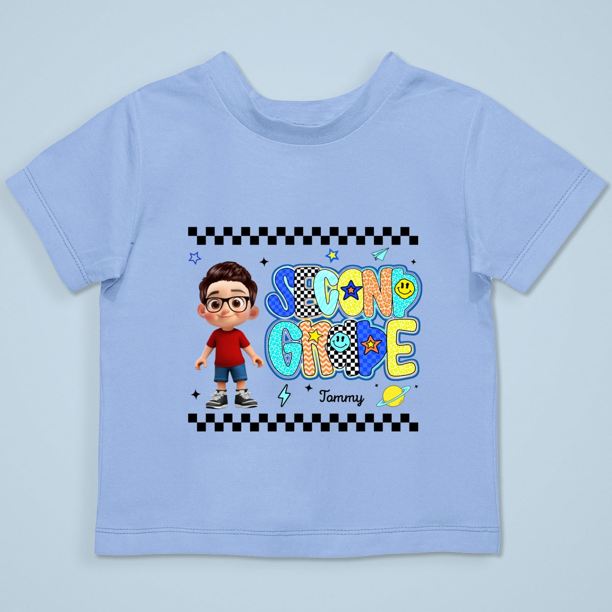 Preppy Back to School Shirt Pre-K to Fourth Grade for Kids, Boys, Girls, 1st Day of School