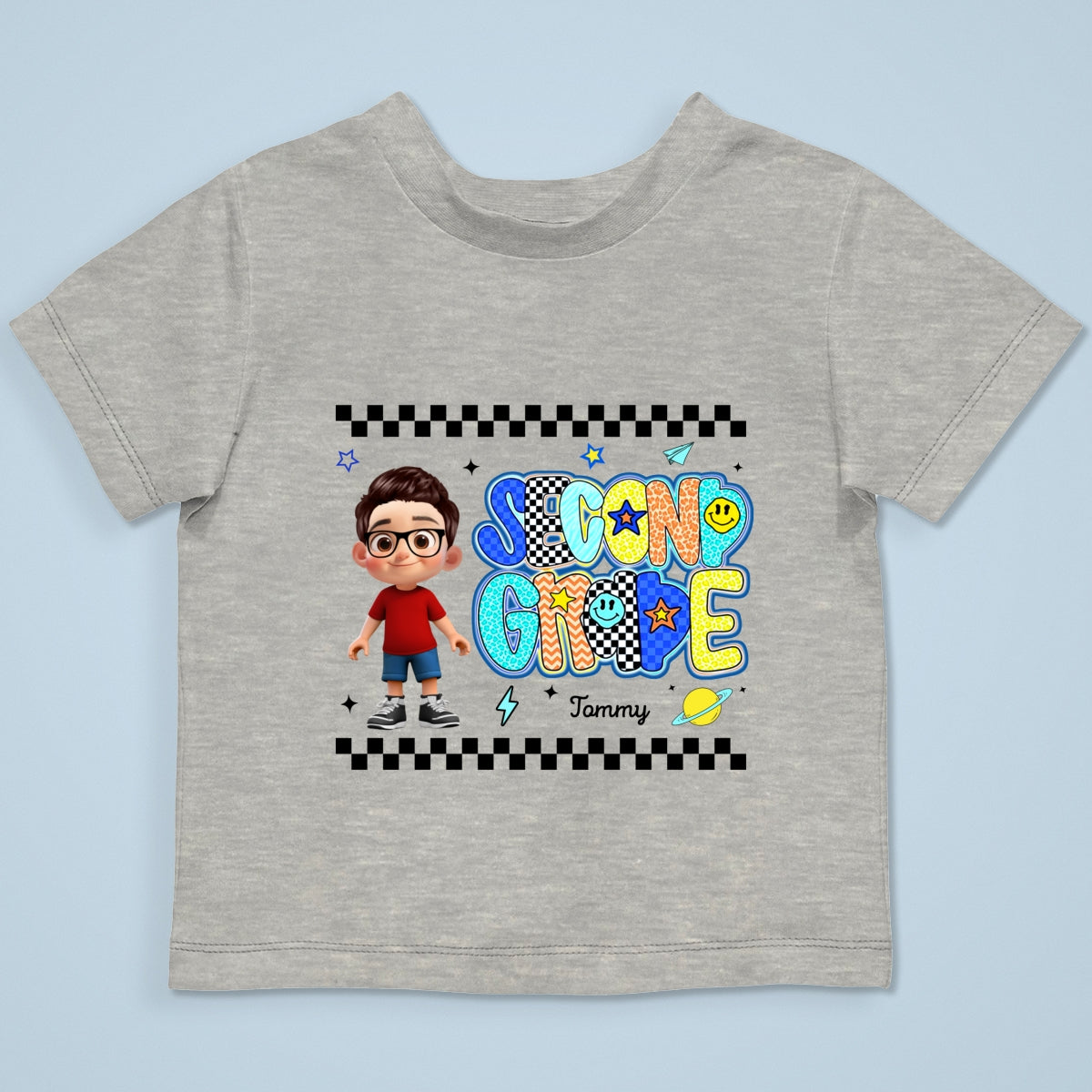 Preppy Back to School Shirt Pre-K to Fourth Grade for Kids, Boys, Girls, 1st Day of School