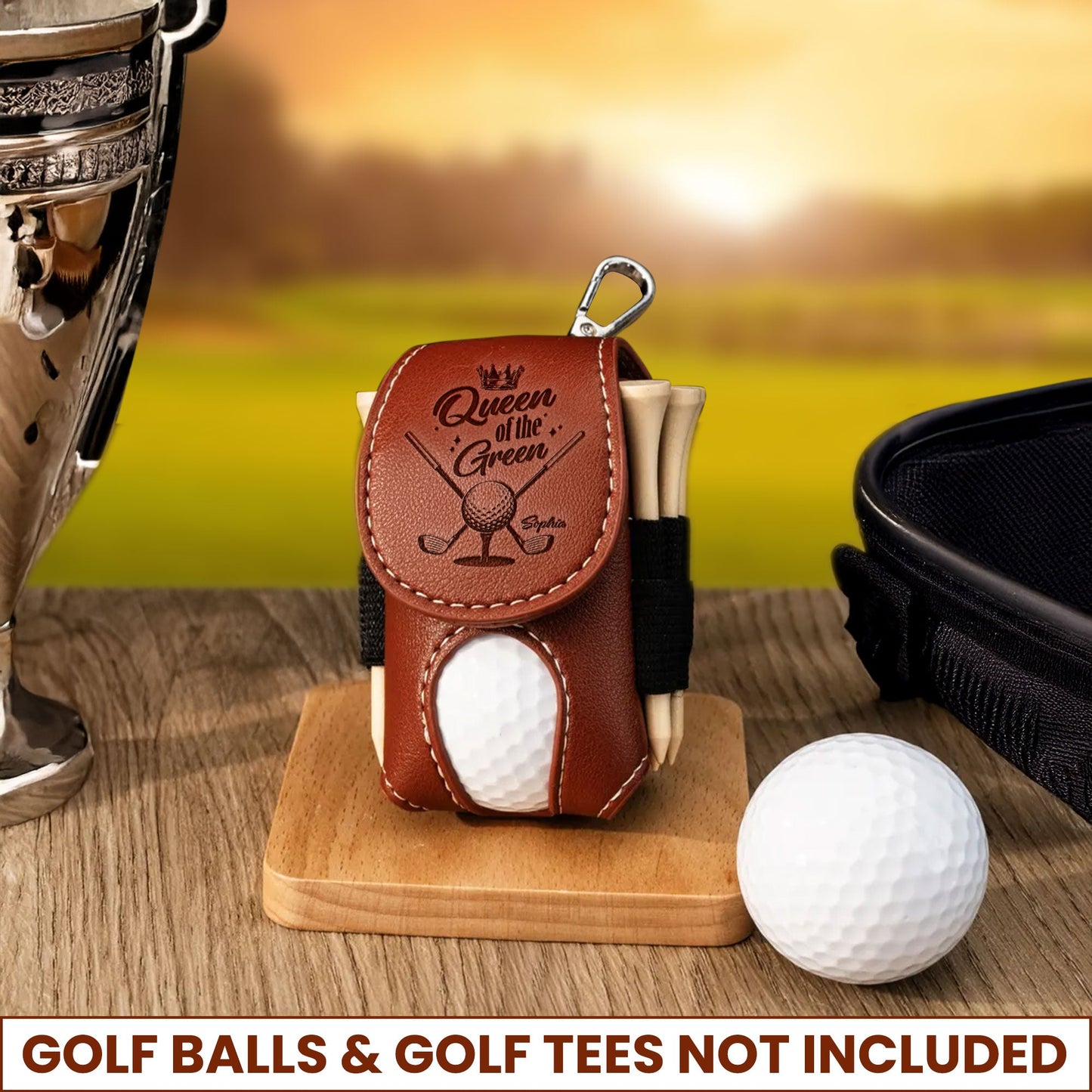 Queen Of The Green - Personalized Golf Ball Holder