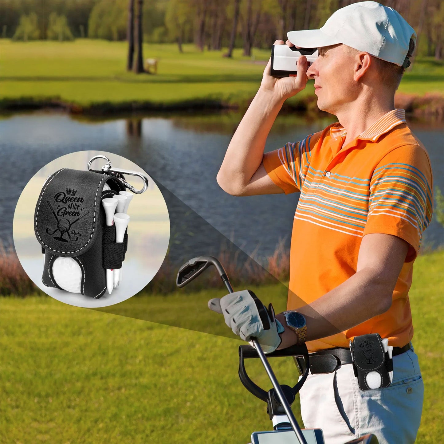 Queen Of The Green - Personalized Golf Ball Holder