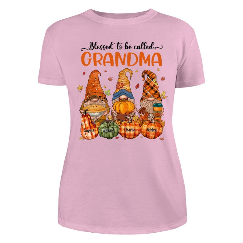 Fall Season Autumn Gnomes Pumpkins Personalized Shirt