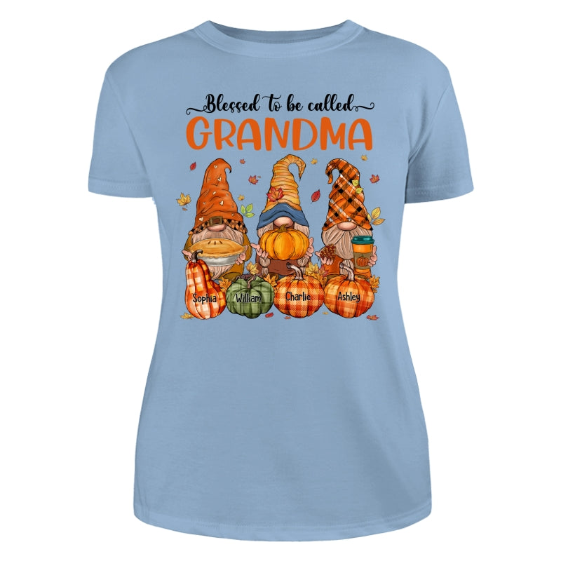 Fall Season Autumn Gnomes Pumpkins Personalized Shirt