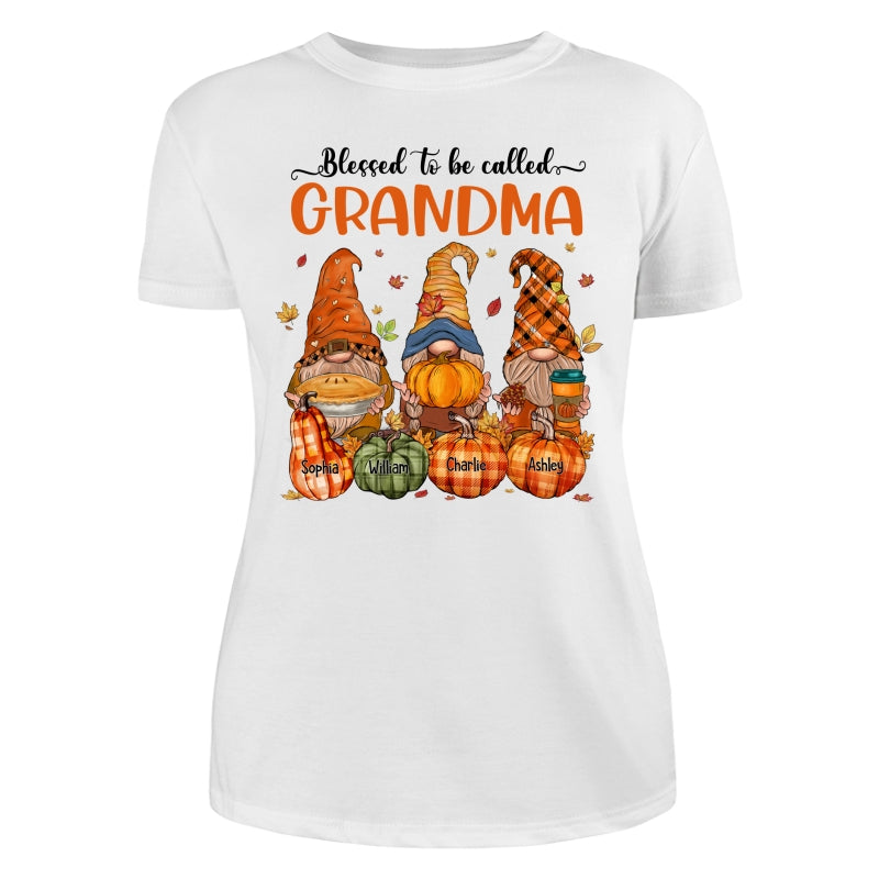 Fall Season Autumn Gnomes Pumpkins Personalized Shirt
