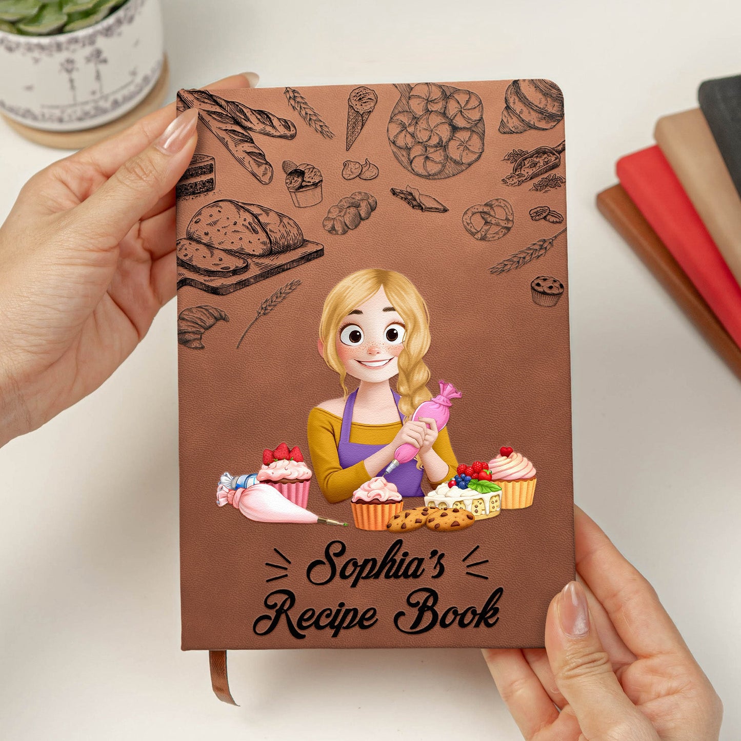 Recipe Book/ Kitchen Stories - Personalized Leather Journal