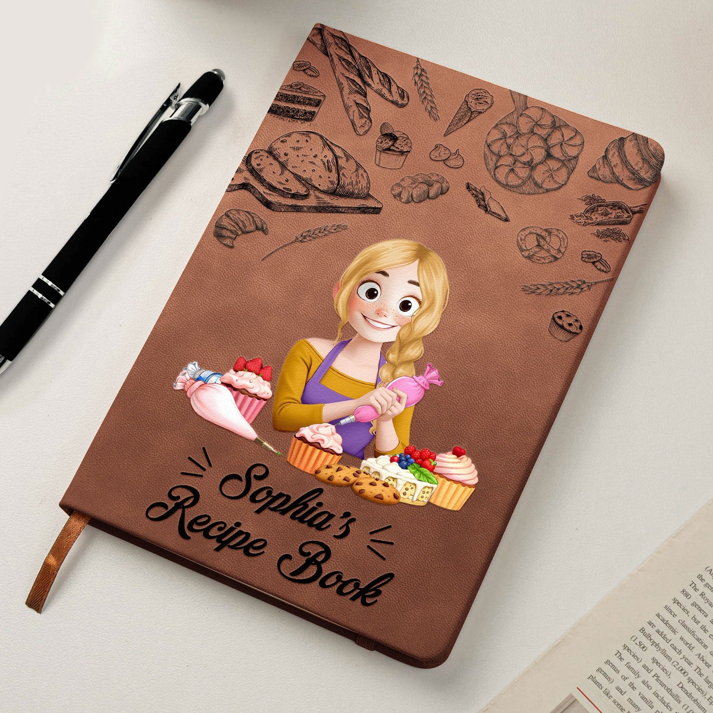 Recipe Book/ Kitchen Stories - Personalized Leather Journal