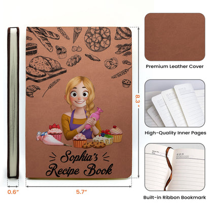 Recipe Book/ Kitchen Stories - Personalized Leather Journal