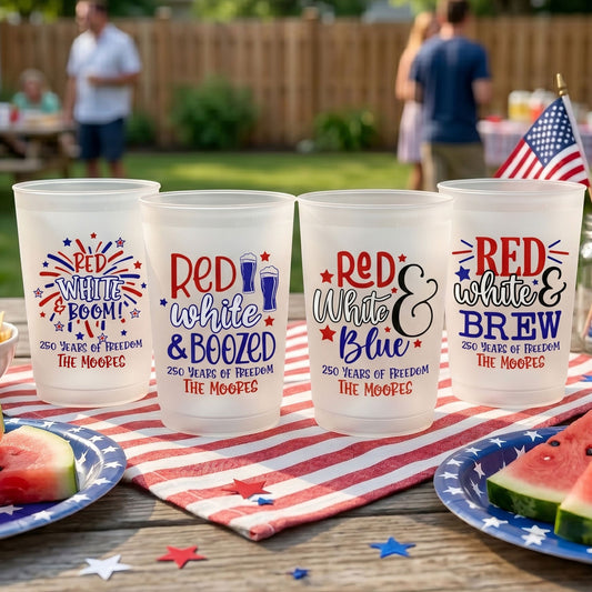 Red White & Boom - Personalized Cups
