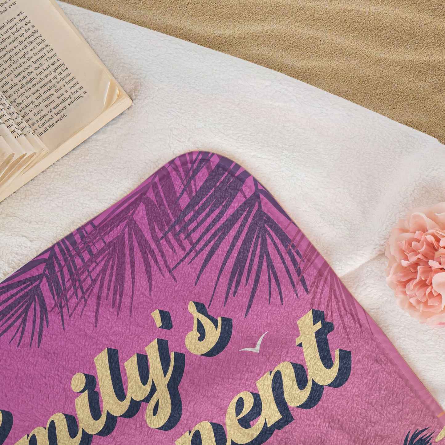 Retirement Permanent Vacation Retro Summer - Personalized Quick-Dry Beach Towel