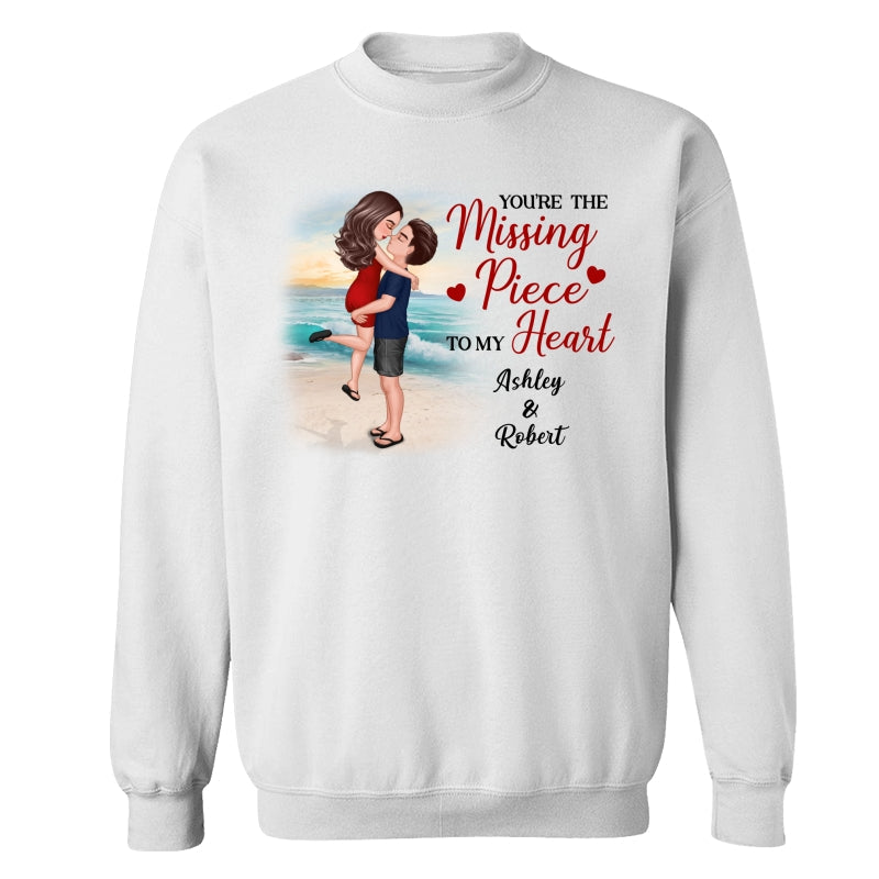 Couple Kissing On The Beach Personalized Shirt