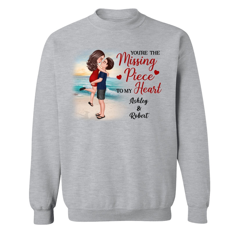 Couple Kissing On The Beach Personalized Shirt