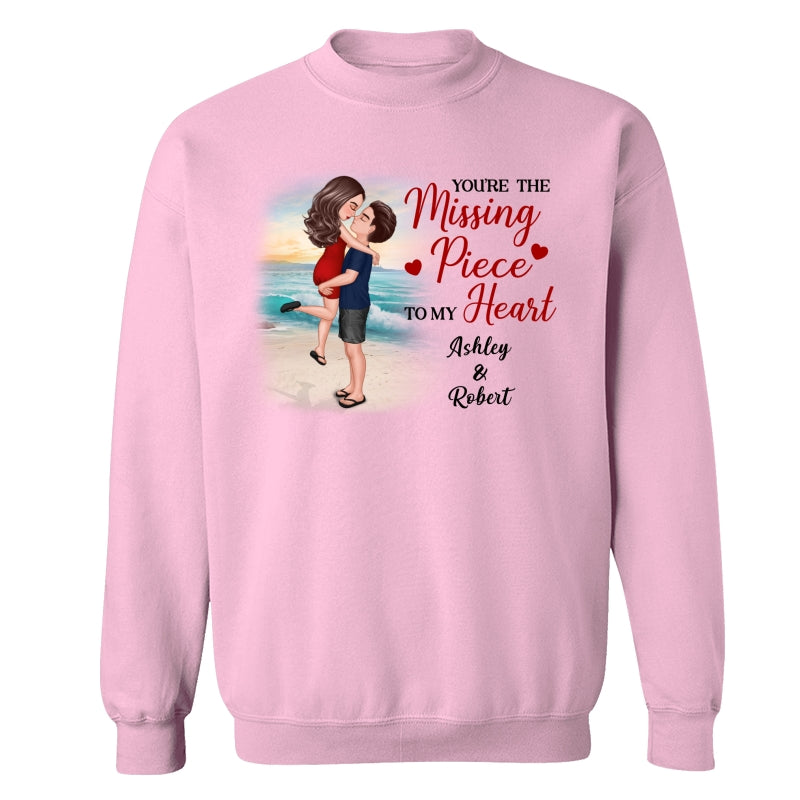 Couple Kissing On The Beach Personalized Shirt