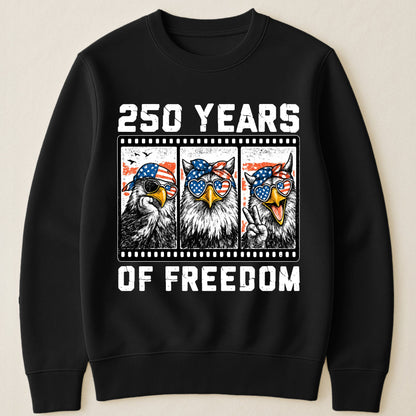 Funny Eagel 250 Years Happy -  Shirt