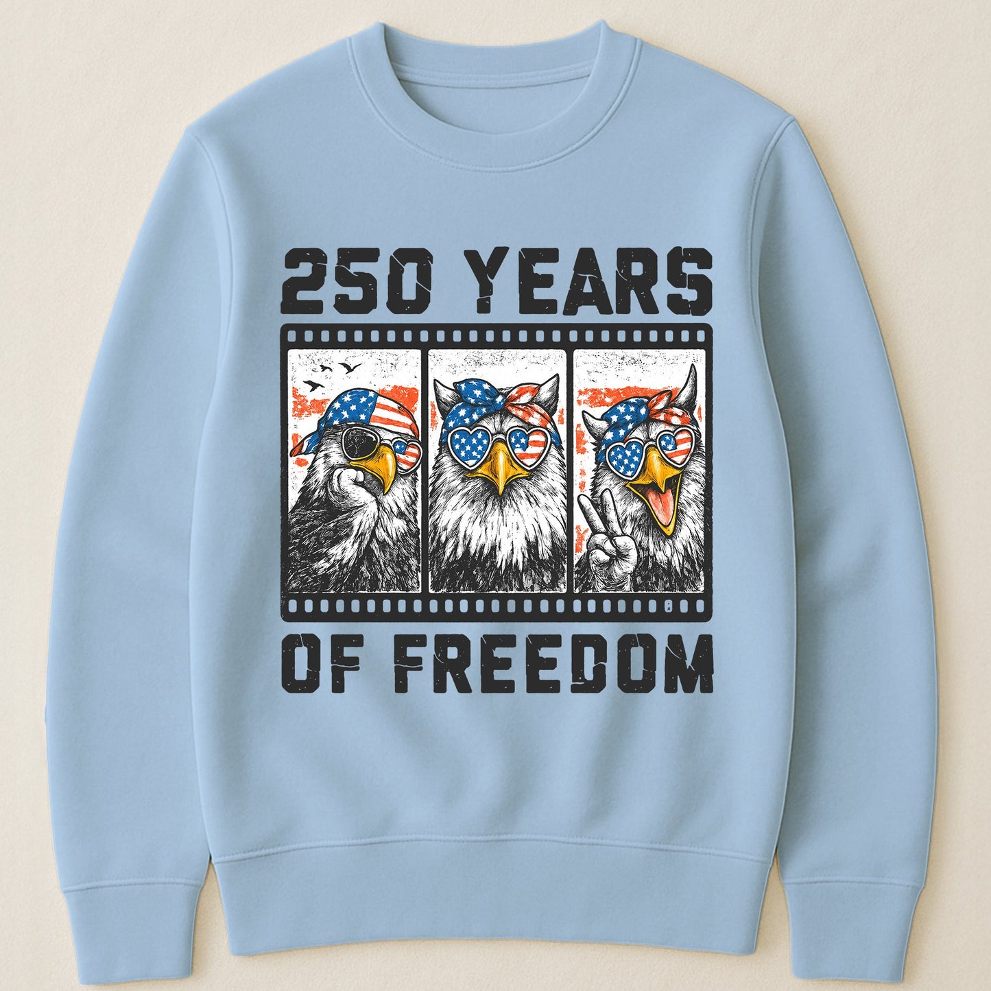 Funny Eagel 250 Years Happy -  Shirt