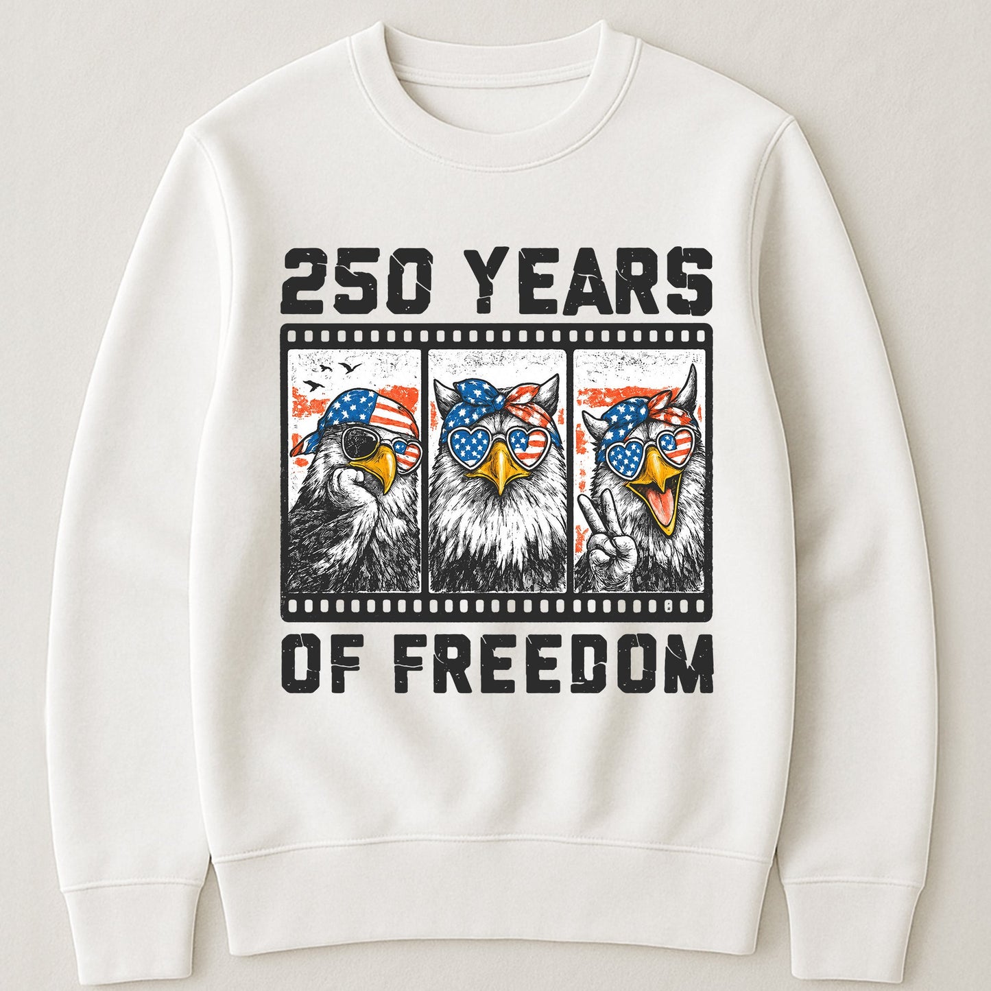 Funny Eagel 250 Years Happy -  Shirt