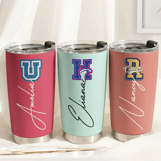 School Logo, High School Logo, Club Logo Graduation Photo - Personalized Tumbler