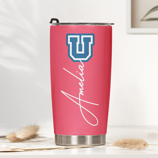 School Logo, High School Logo, Club Logo Graduation Photo - Personalized Tumbler