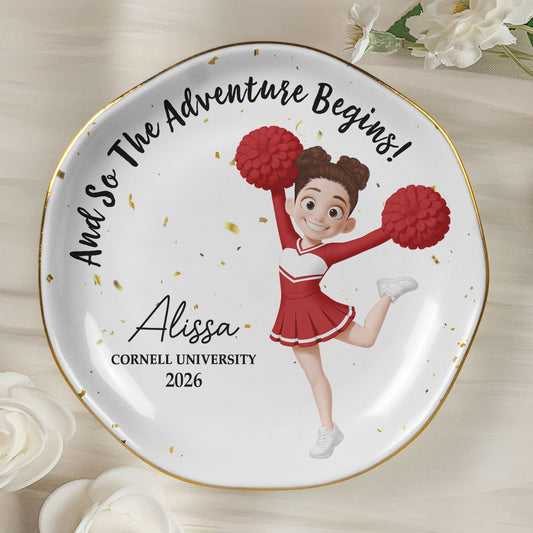 Senior Cheerleader - Personalized Jewelry Dish