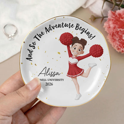 Senior Cheerleader - Personalized Jewelry Dish