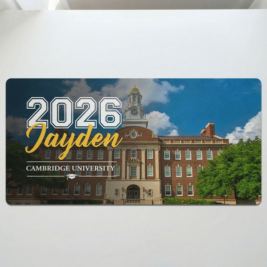 Senior Custom Photo, University Portrait, College Portrait, High School Portrait - Personalized Desk Mat
