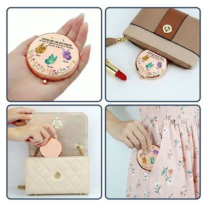 Sisters Are Like Gentle Butterflies - Personalized Compact Mirror