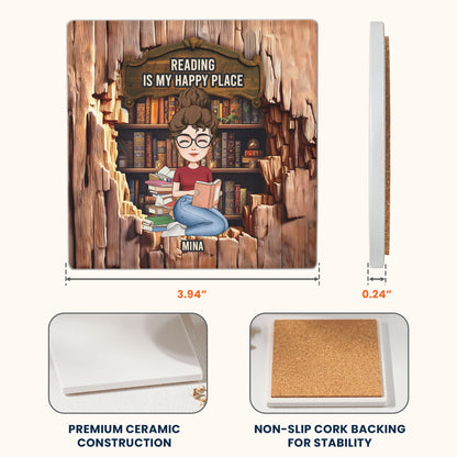 So Many Books So Little Time - Personalized Coaster