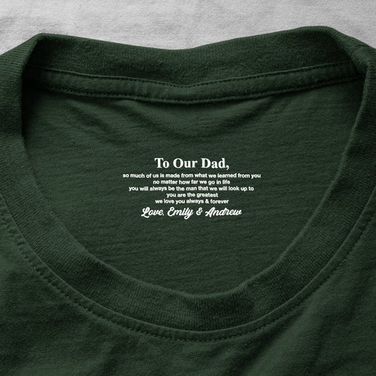 Father's Day Gifts, So Much Of Me Is Made From What I Learned From You - Personalized Shirt