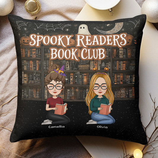 Spooky Book Club - Personalized Pillow (Insert Included)