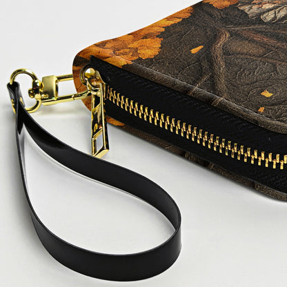 Spooky Witch Art Print - Personalized Leather Long Wallet