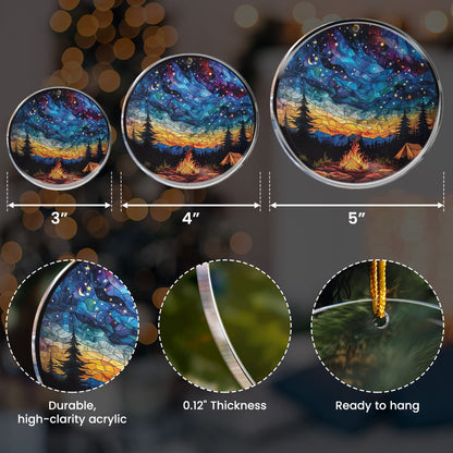 Starry Campfire 2D Flat - Acrylic Ornament