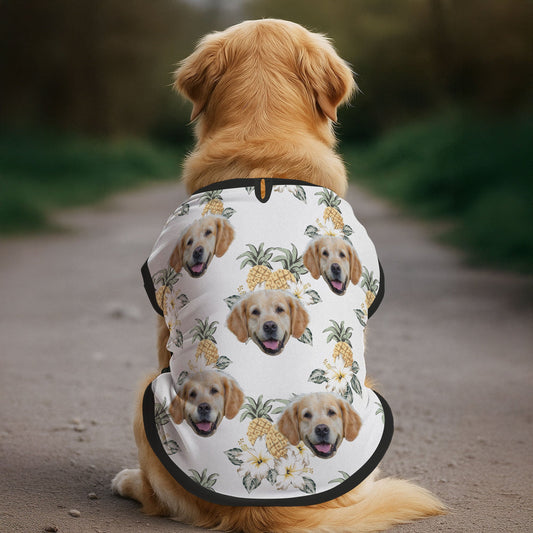 Summer Floral - Personalized Photo Dog Shirt