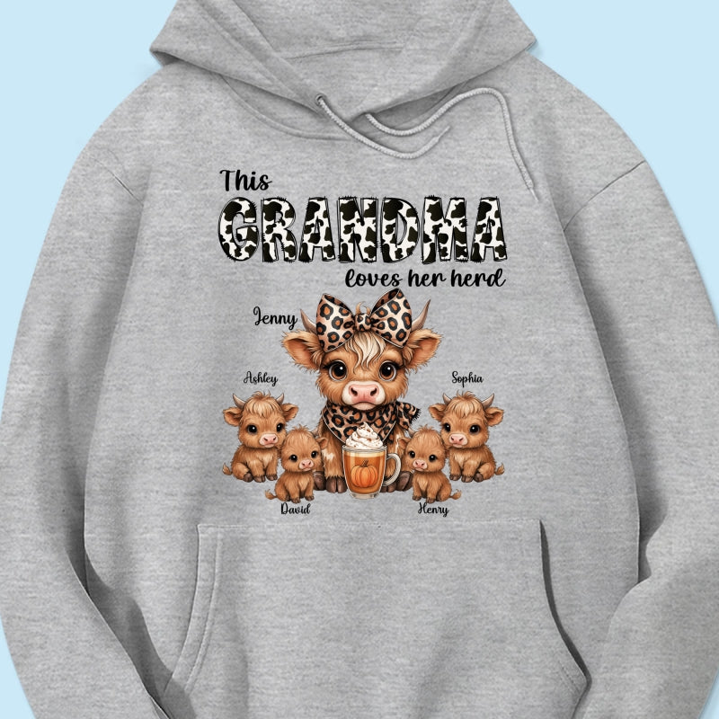 This Mama Grandma Loves Her Herds – Cozy Fall Vibe - Personalized Shirt