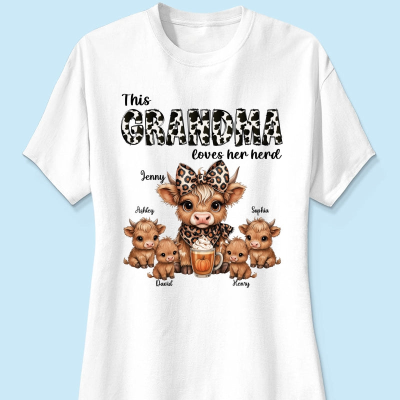 This Mama Grandma Loves Her Herds – Cozy Fall Vibe - Personalized Shirt