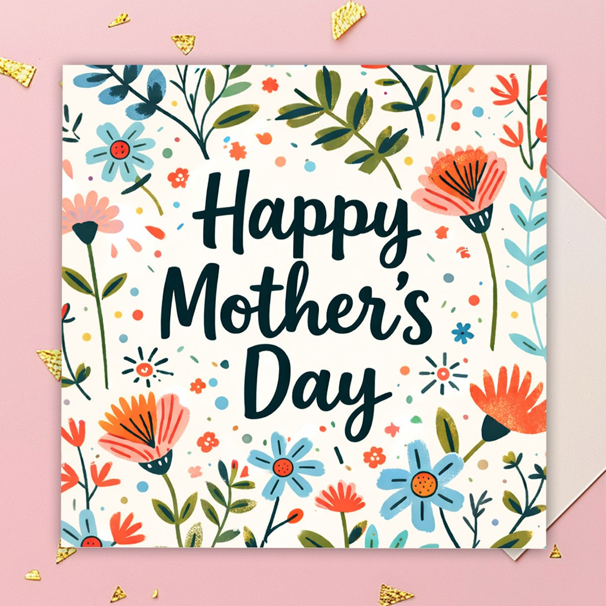 Floral Happy Mother's Day Greeting Card