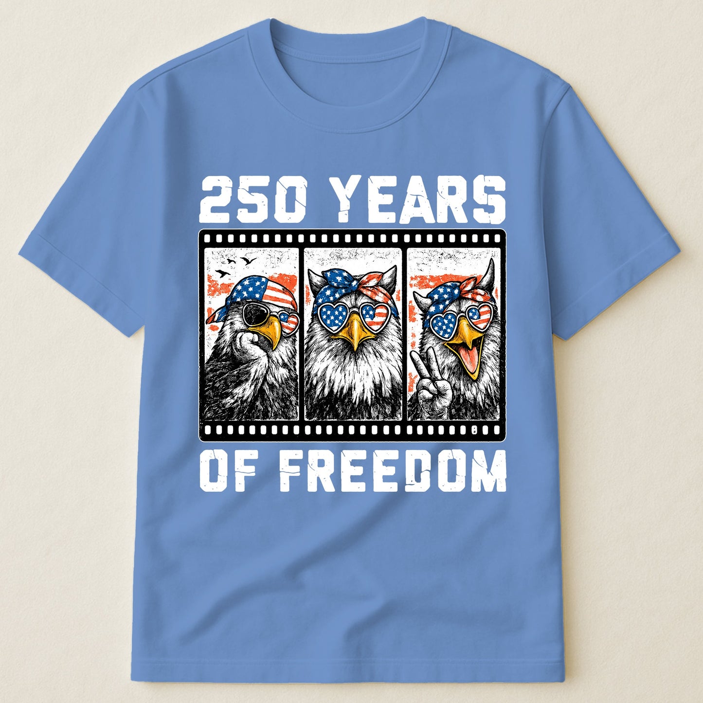 Funny Eagel 250 Years Happy -  Shirt